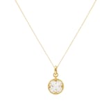 Roberto Coin Venetian Medallion 18ct Yellow Gold Mother of Pearl & 1.89ct Diamond Pendant