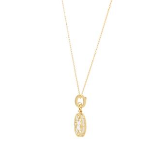 Roberto Coin Venetian Medallion 18ct Yellow Gold Mother of Pearl & 0.31ct Diamond Pendant Roberto Coin Venetian Medallion 18ct Yellow Gold Mother of Pearl & 0.31ct Diamond Pendant