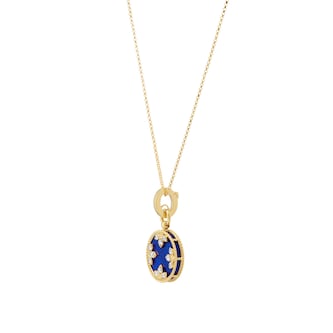Roberto Coin Venetian Medallion 18ct Yellow Gold Lapis Lazuli & 0.31ct Diamond Pendant Roberto Coin Venetian Medallion 18ct Yellow Gold Lapis Lazuli & 0.31ct Diamond Pendant