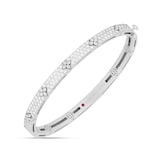 Roberto Coin Love In Verona 18ct White Gold 4.56ct Diamond Bangle