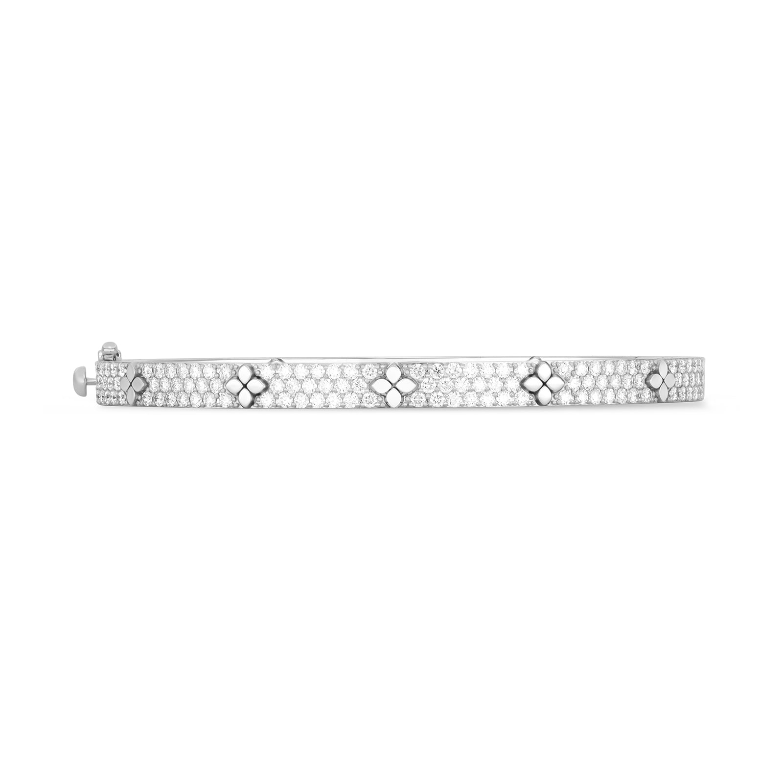 Roberto Coin Love In Verona 18ct White Gold 4.56ct Diamond Bangle