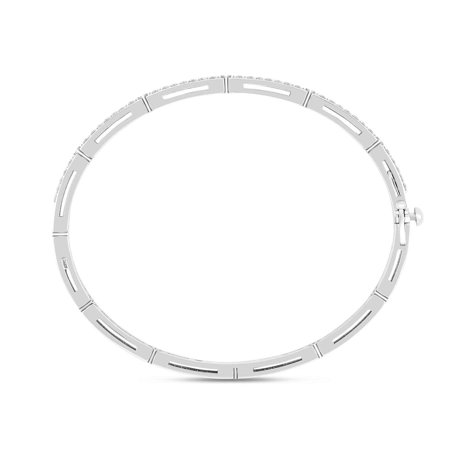 Roberto Coin Love In Verona 18ct White Gold 1.52ct Diamond Bangle Roberto Coin Love In Verona 18ct White Gold 1.52ct Diamond Bangle