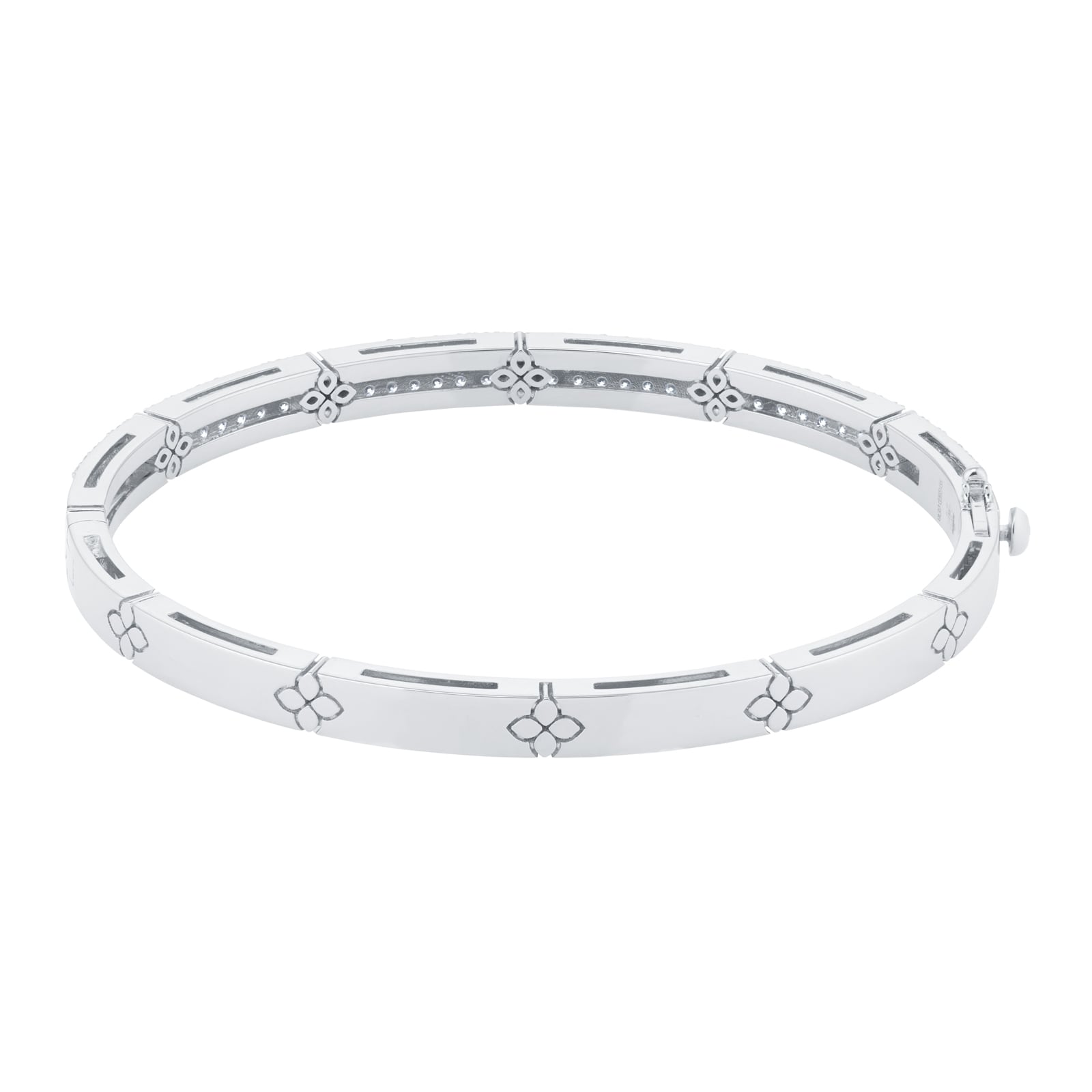 Roberto Coin Love In Verona 18ct White Gold 1.52ct Diamond Bangle Roberto Coin Love In Verona 18ct White Gold 1.52ct Diamond Bangle