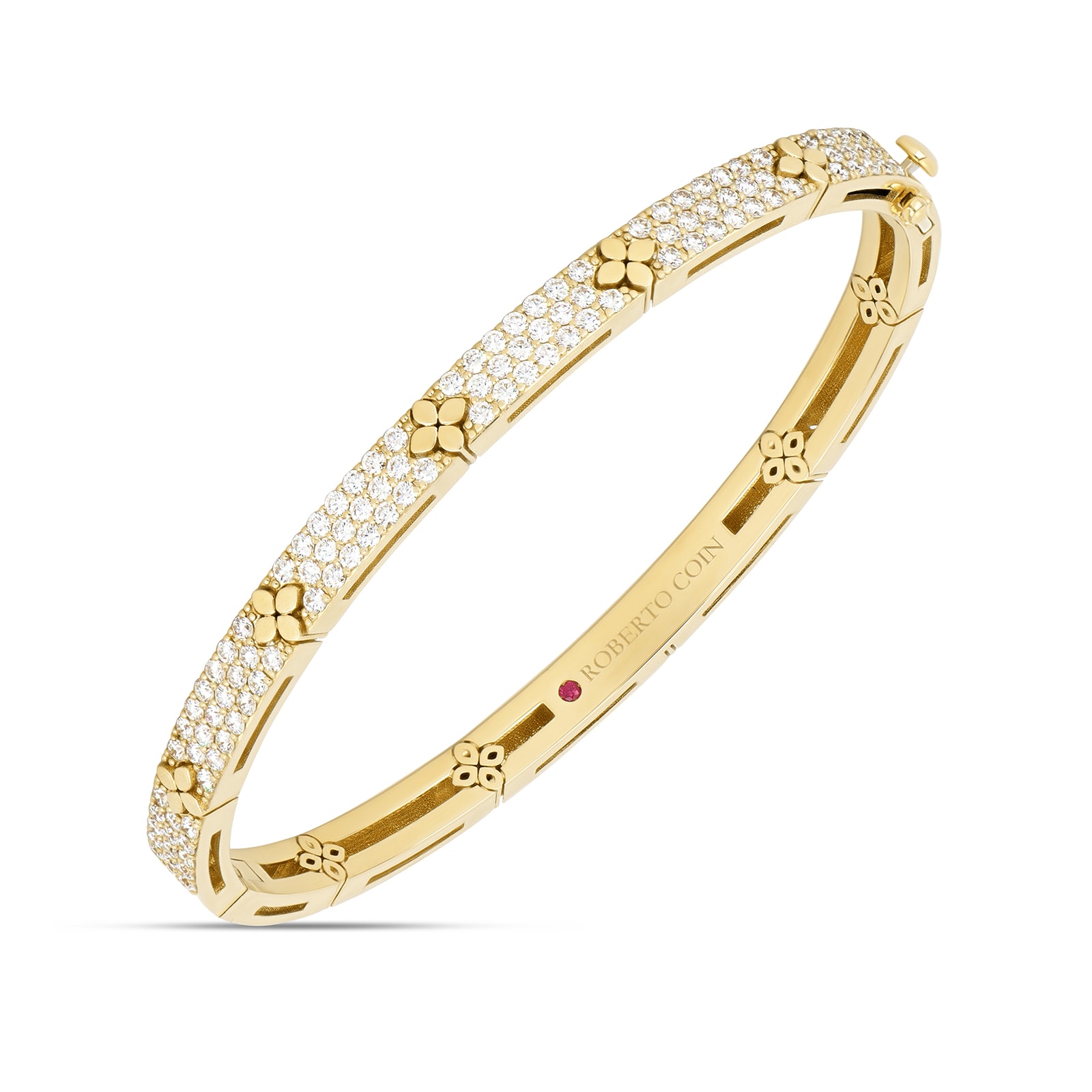 Roberto Coin Love In Verona 18ct Yellow Gold 1.52ct Diamond Bangle Roberto Coin Love In Verona 18ct Yellow Gold 1.52ct Diamond Bangle