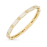 Roberto Coin Love In Verona 18ct Yellow Gold 4.56ct Diamond Bangle