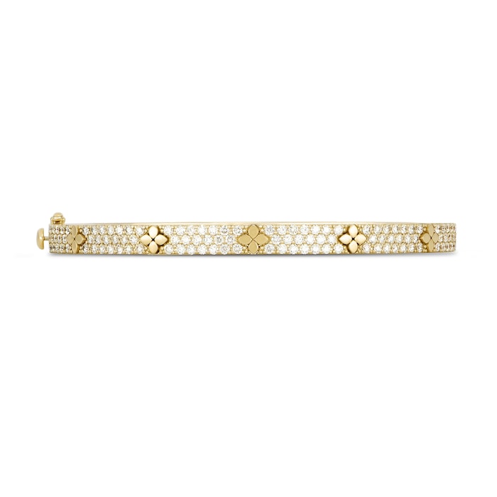 Roberto Coin Love In Verona 18ct Yellow Gold 4.56ct Diamond Bangle