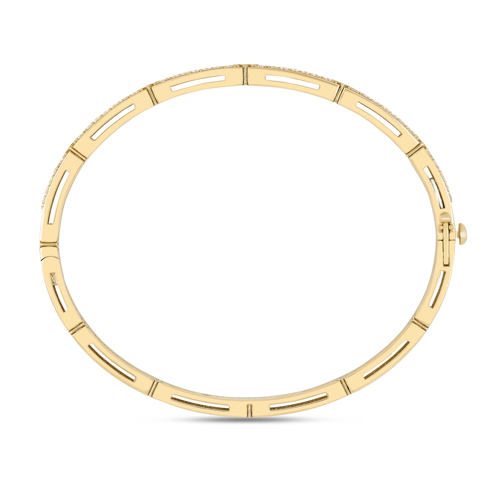Roberto Coin Love In Verona 18ct Yellow Gold 1.52ct Diamond Bangle Roberto Coin Love In Verona 18ct Yellow Gold 1.52ct Diamond Bangle