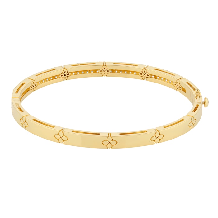 Roberto Coin Love In Verona 18ct Yellow Gold 4.56ct Diamond Bangle