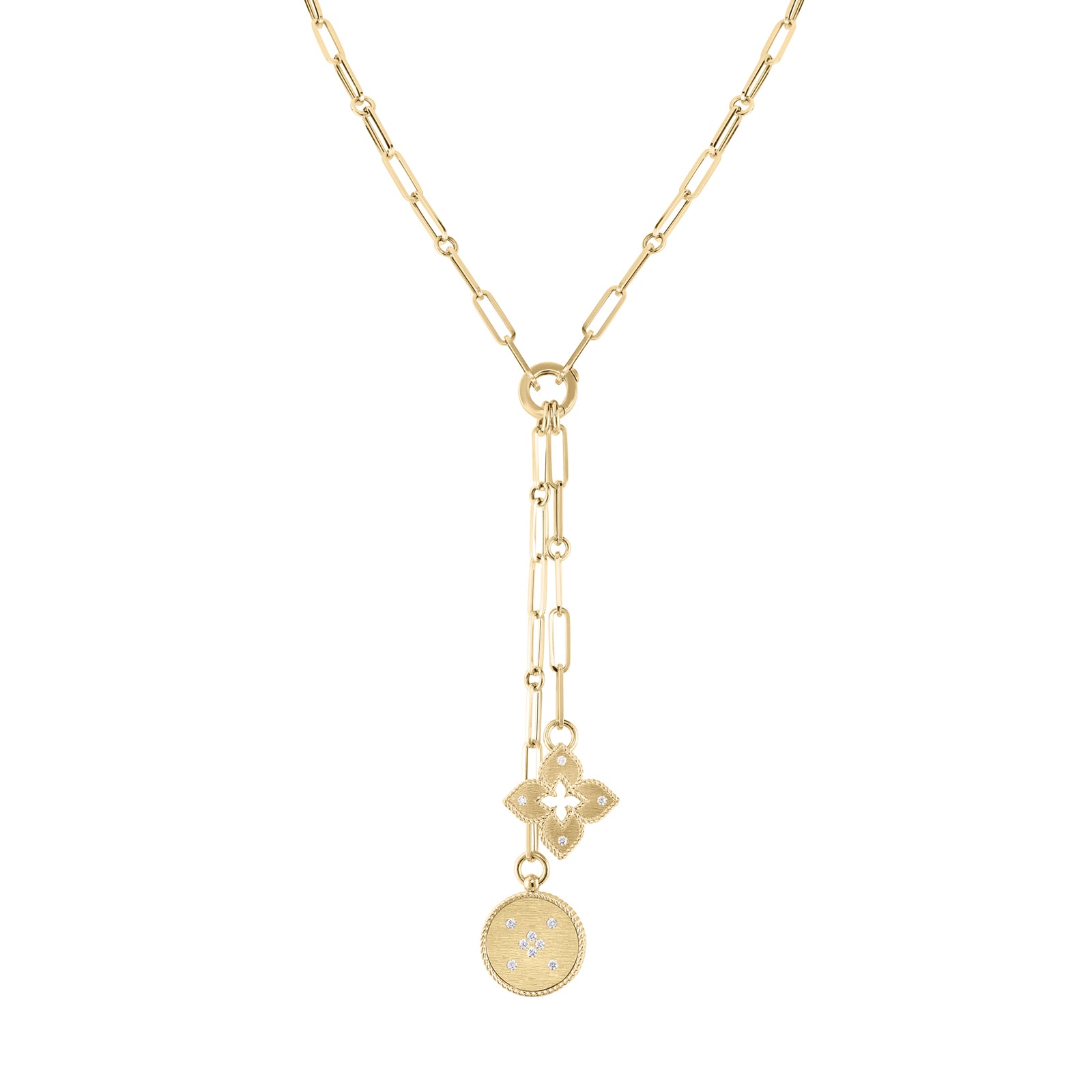 Roberto Coin Venetian Princess 18ct Yellow Gold 0.22ct Diamond Pendant Necklace Roberto Coin Venetian Princess 18ct Yellow Gold 0.22ct Diamond Pendant Necklace
