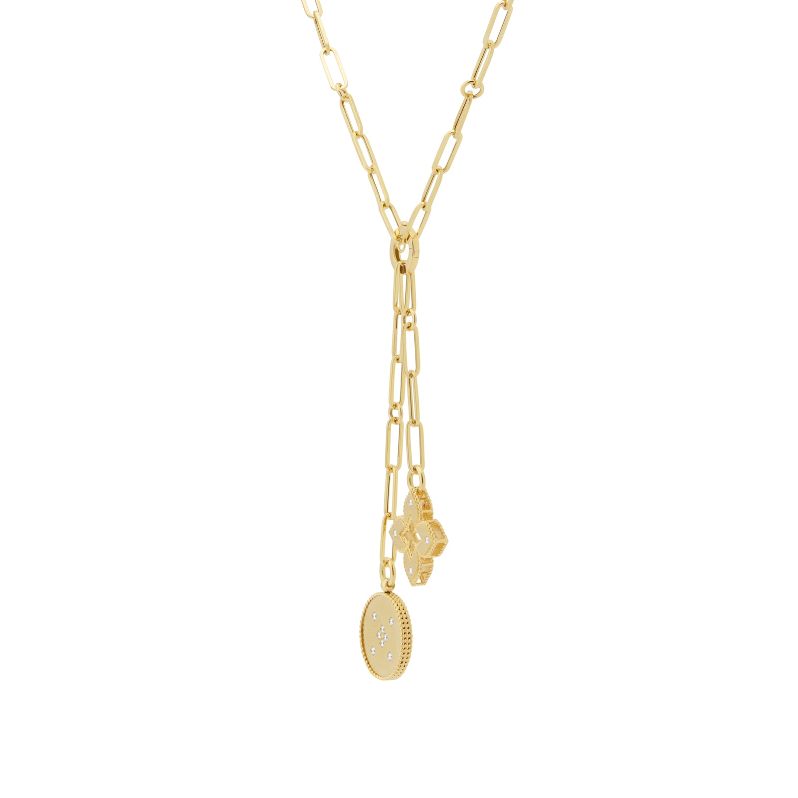 Roberto Coin Venetian Princess 18ct Yellow Gold 0.22ct Diamond Pendant Necklace Roberto Coin Venetian Princess 18ct Yellow Gold 0.22ct Diamond Pendant Necklace