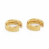 Roberto Coin Love In Verona 18ct Yellow Gold 2.87ct Diamond Hoop Earrings