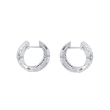 Roberto Coin Love In Verona 18ct White Gold 2.15ct Diamond Hoop Earrings