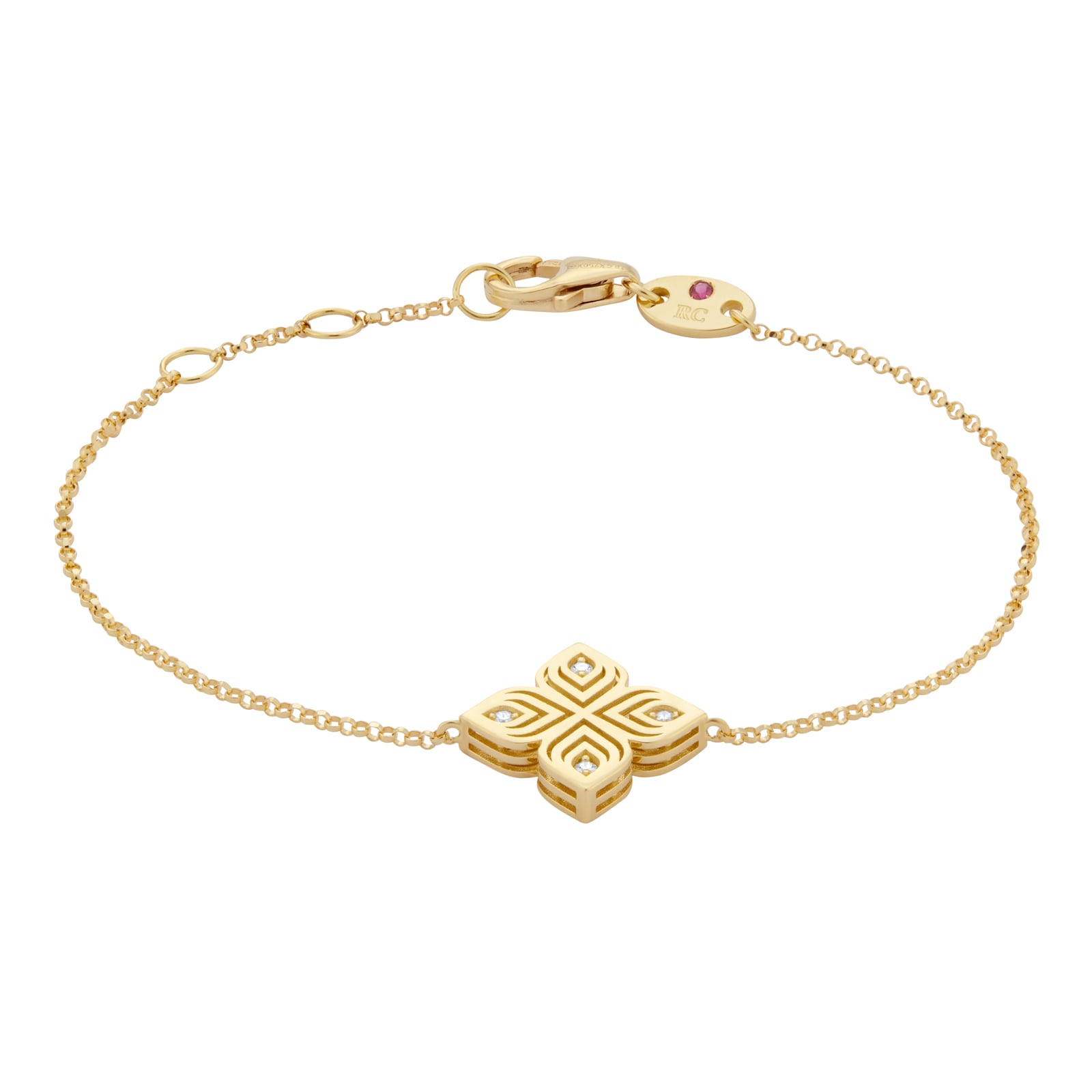 Arabesque 18ct Yellow Gold Diamond Bracelet image