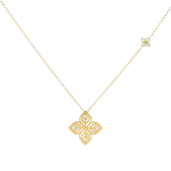 Roberto Coin Arabesque 18ct Yellow Gold Diamond Pendant