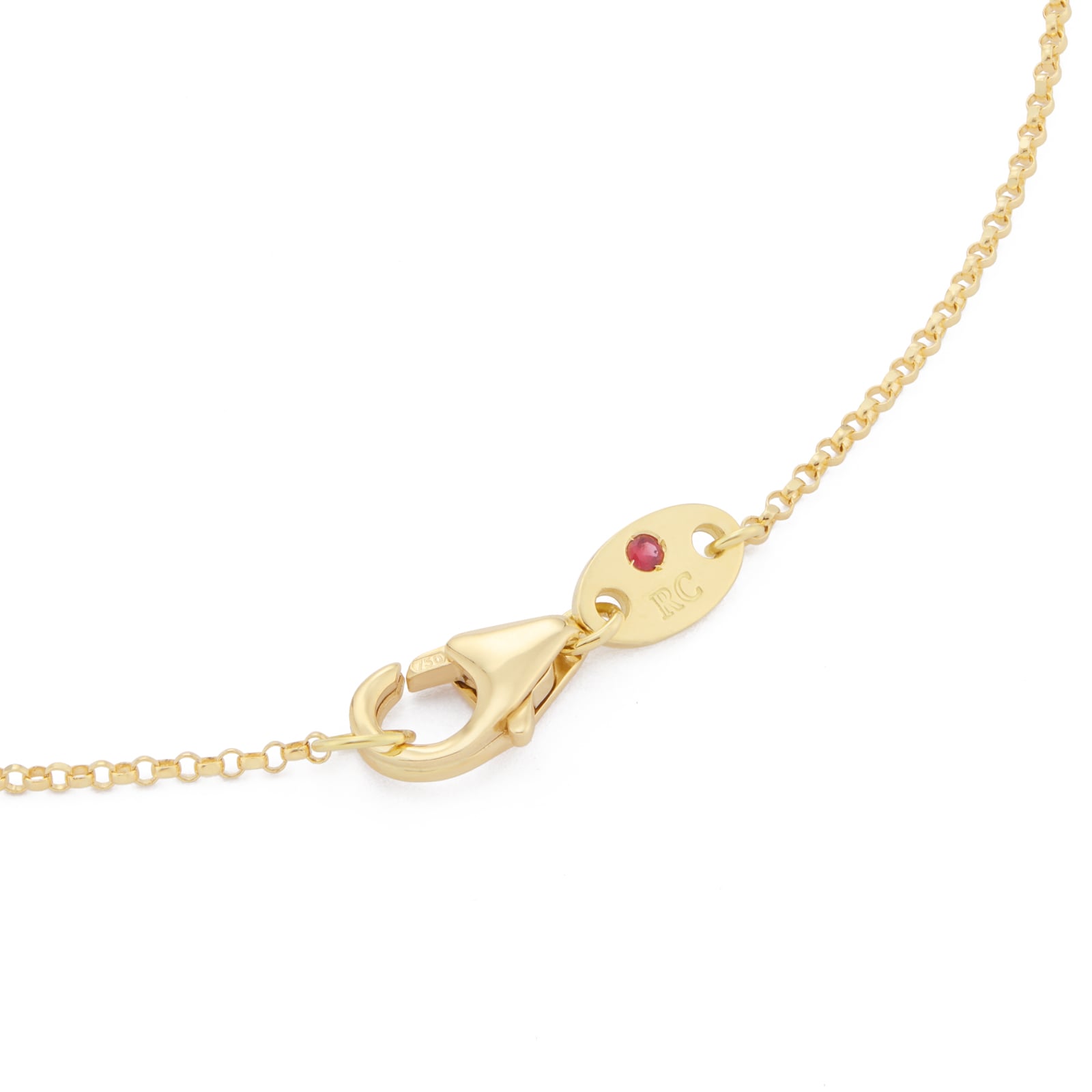 Roberto Coin Arabesque 18ct Yellow Gold 0.10ct Diamond Pendant Necklace