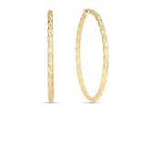 Roberto Coin 18K Yellow Gold Designer Gold Large Twisted Hoop Earrings