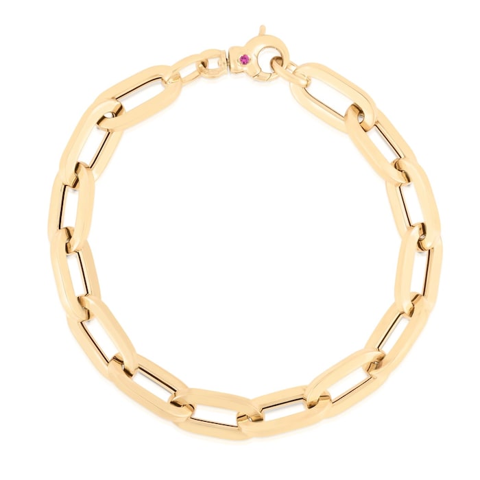 Roberto Coin 18K Yellow Gold Designer Gold Paperclip Link Bracelet