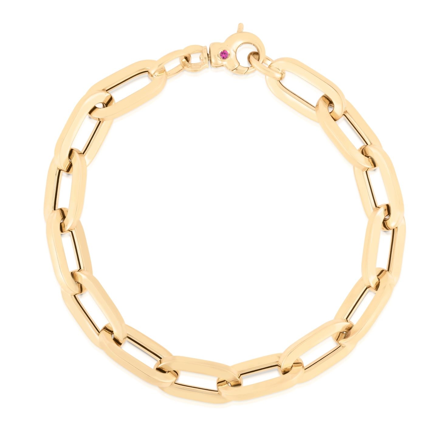 Roberto Coin 18K Yellow Gold Designer Gold Paperclip Link Bracelet Roberto Coin 18K Yellow Gold Designer Gold Paperclip Link Bracelet