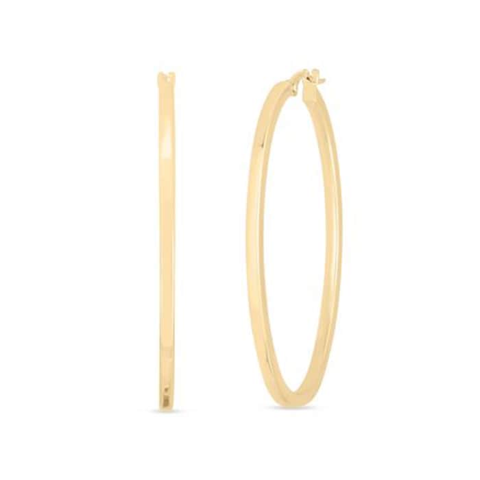 Roberto Coin 18k Yellow Gold 45x35mm Oval Hoop Earrings