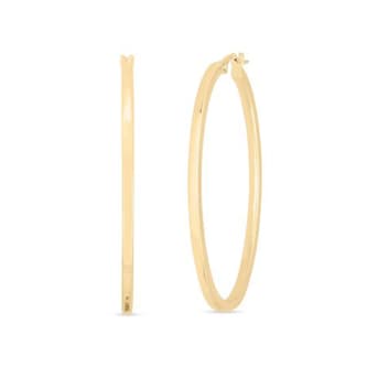 Roberto Coin 18k Yellow Gold 45x35mm Oval Hoop Earrings