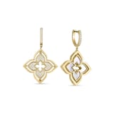 Roberto Coin 18K Yellow Gold Venetian Princess Pirouette Diamond & Mother Of Pearl Drop Earrings