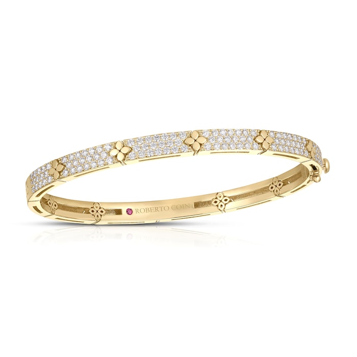 Roberto Coin 18K Rose Gold Love In Verona Diamond Bangle