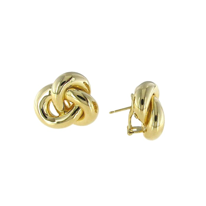 Roberto Coin 18K Yellow Gold Designer Gold Knot Stud Earrings