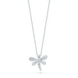 Roberto Coin 18K White Gold Tiny Treasures Diamond Dragonfly Necklace