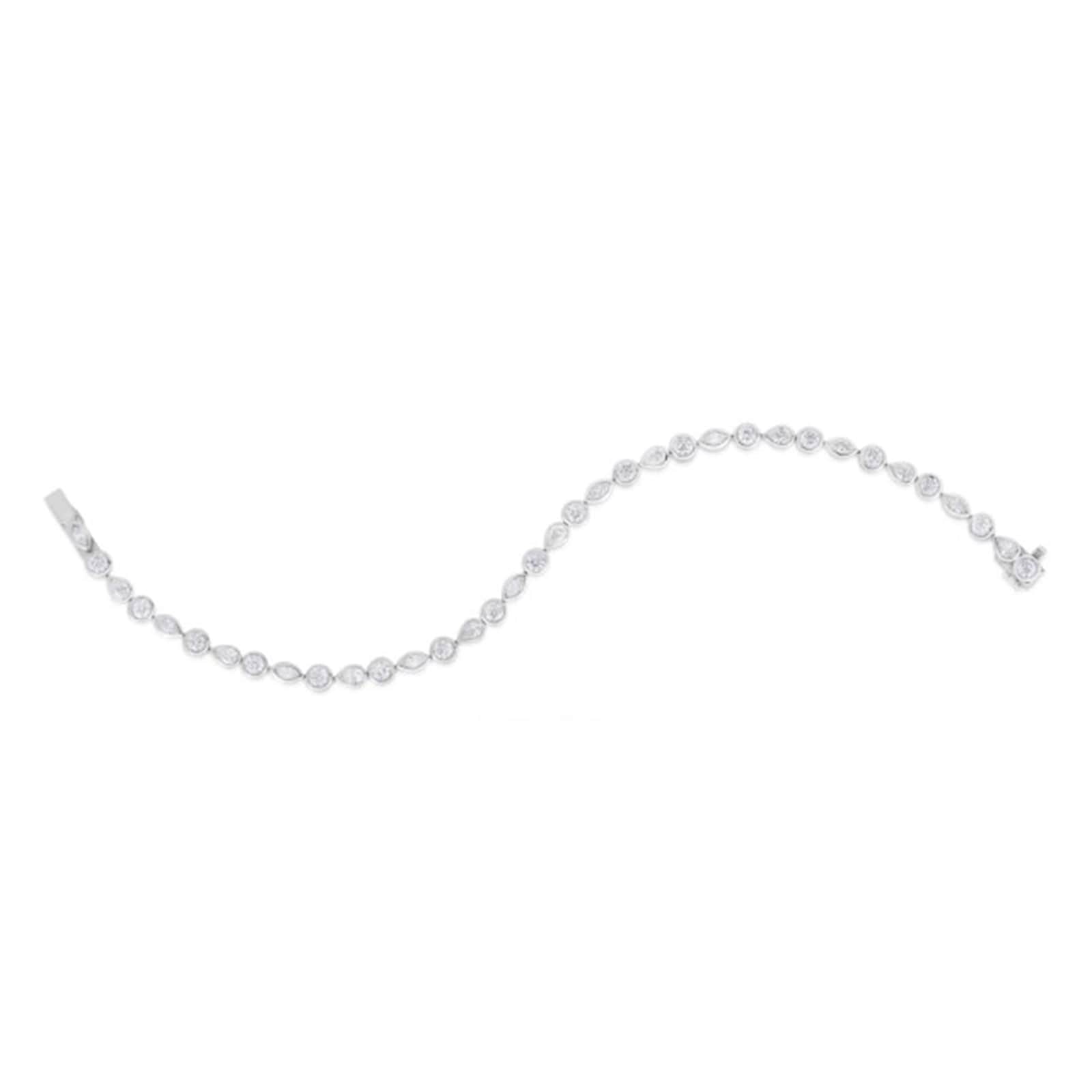 Roberto Coin 18K White Gold Classic Diamond Bracelet