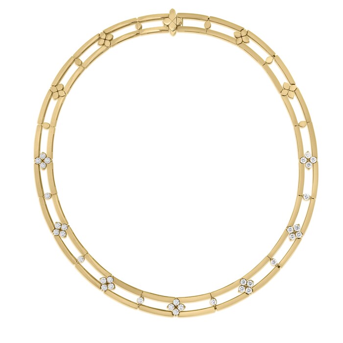 Roberto Coin 18K Yellow Gold Love In Verona 2.85cttw Diamond Collar Necklace