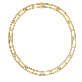 Roberto Coin 18K Yellow Gold Love In Verona 2.85cttw Diamond Collar Necklace Roberto Coin 18K Yellow Gold Love In Verona 2.85cttw Diamond Collar Necklace