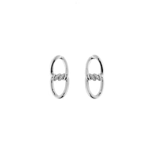 Roberto Coin 18K White Gold Cialoma 0.35cttw Diamond Twist Drop Earrings