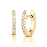 Roberto Coin 18K Yellow Gold The Perfect Diamond Hoop® Diamond XXS Hoop Earrings