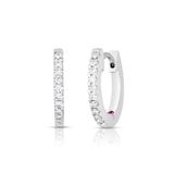 Roberto Coin 18K White Gold The Perfect Diamond Hoop® Diamond XS Hoop Earrings