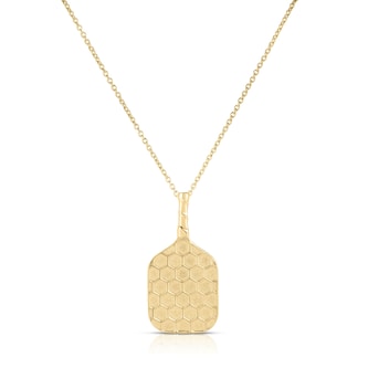 Roberto Coin 18K Yellow Gold Tiny Treasures Pickleball Paddle Necklace