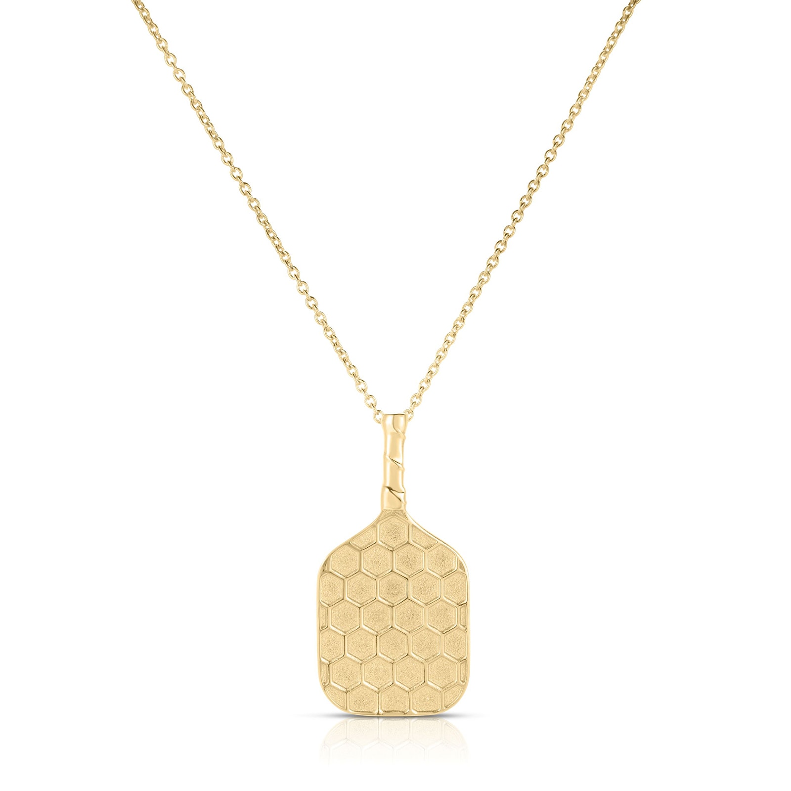 Roberto Coin 18K Yellow Gold Tiny Treasures Pickleball Paddle Necklace