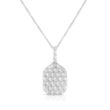 Roberto Coin 18K White Gold Tiny Treasures Diamond Pickleball Paddle Necklace