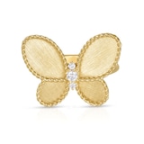 Roberto Coin 18K Yellow Gold Jasmine Diamond Butterfly Ring