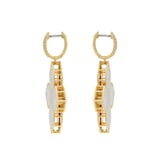 Roberto Coin Princess Flower 18ct Yellow Gold 3.60ct Diamond Hoop Earrings