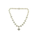 Roberto Coin Princess Flower 18ct Yellow Gold 3.60ct Diamond Necklace