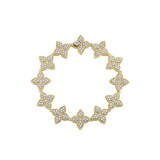 Roberto Coin Princess Flower 18ct Yellow Gold 2.20ct Diamond Bracelet