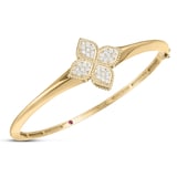 Roberto Coin Princess Flower 18ct Yellow Gold 0.50ct Diamond Bangle