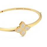 Roberto Coin Princess Flower 18ct Yellow Gold 0.50ct Diamond Bangle