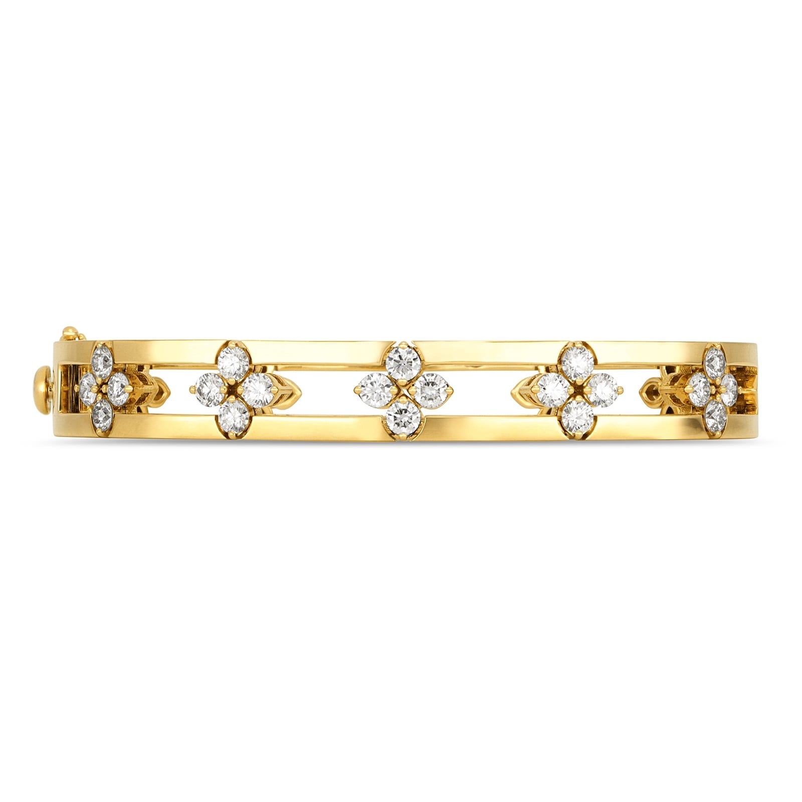 Love In Verona 18ct Yellow Gold 1.60ct Diamond Bangle