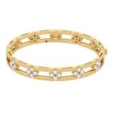 Roberto Coin Love In Verona 18ct Yellow Gold 1.60ct Diamond Bangle