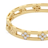 Roberto Coin Love In Verona 18ct Yellow Gold 1.60ct Diamond Bangle