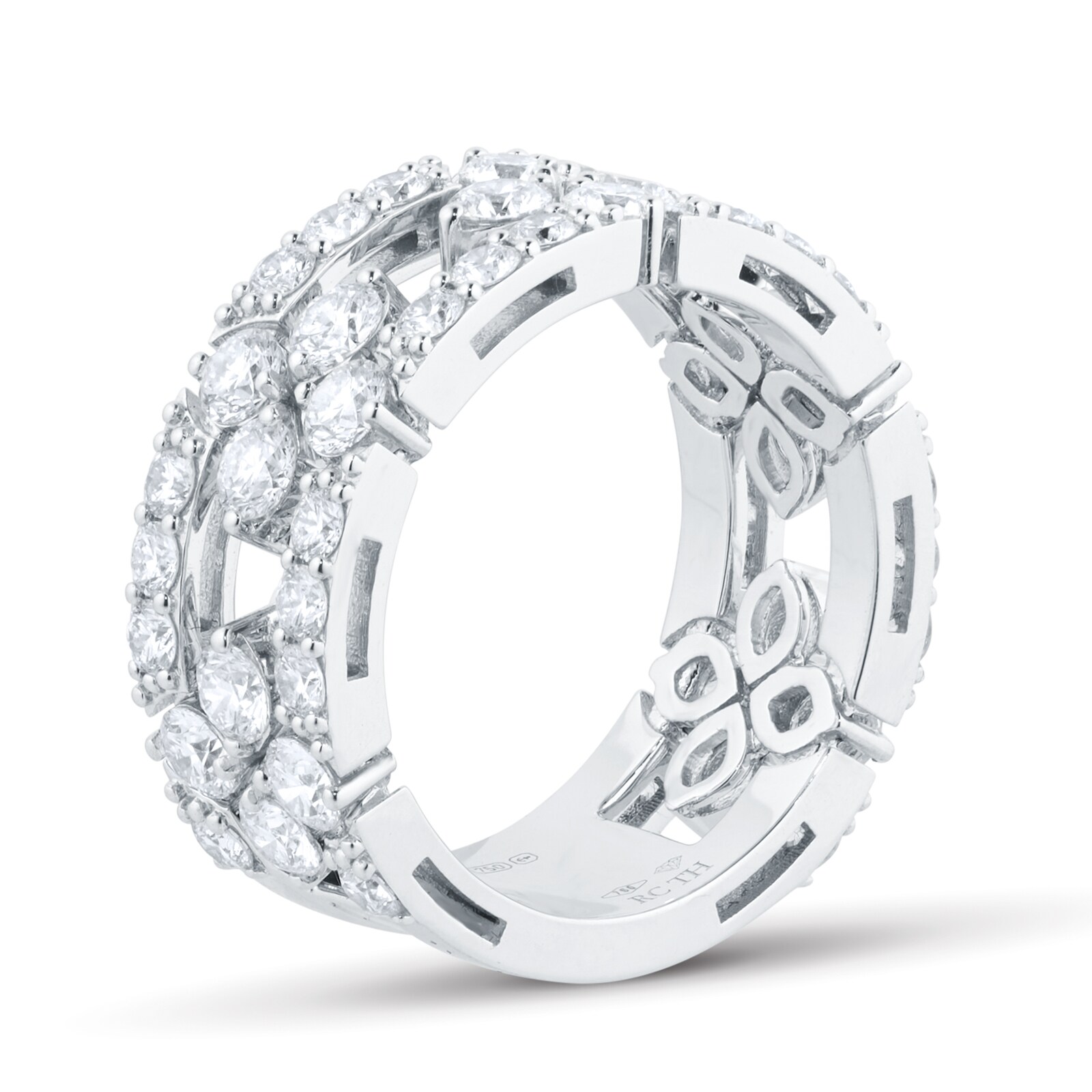 Roberto Coin Love In Verona 18ct White Gold 2.50ct Diamond Ring - Ring Size M