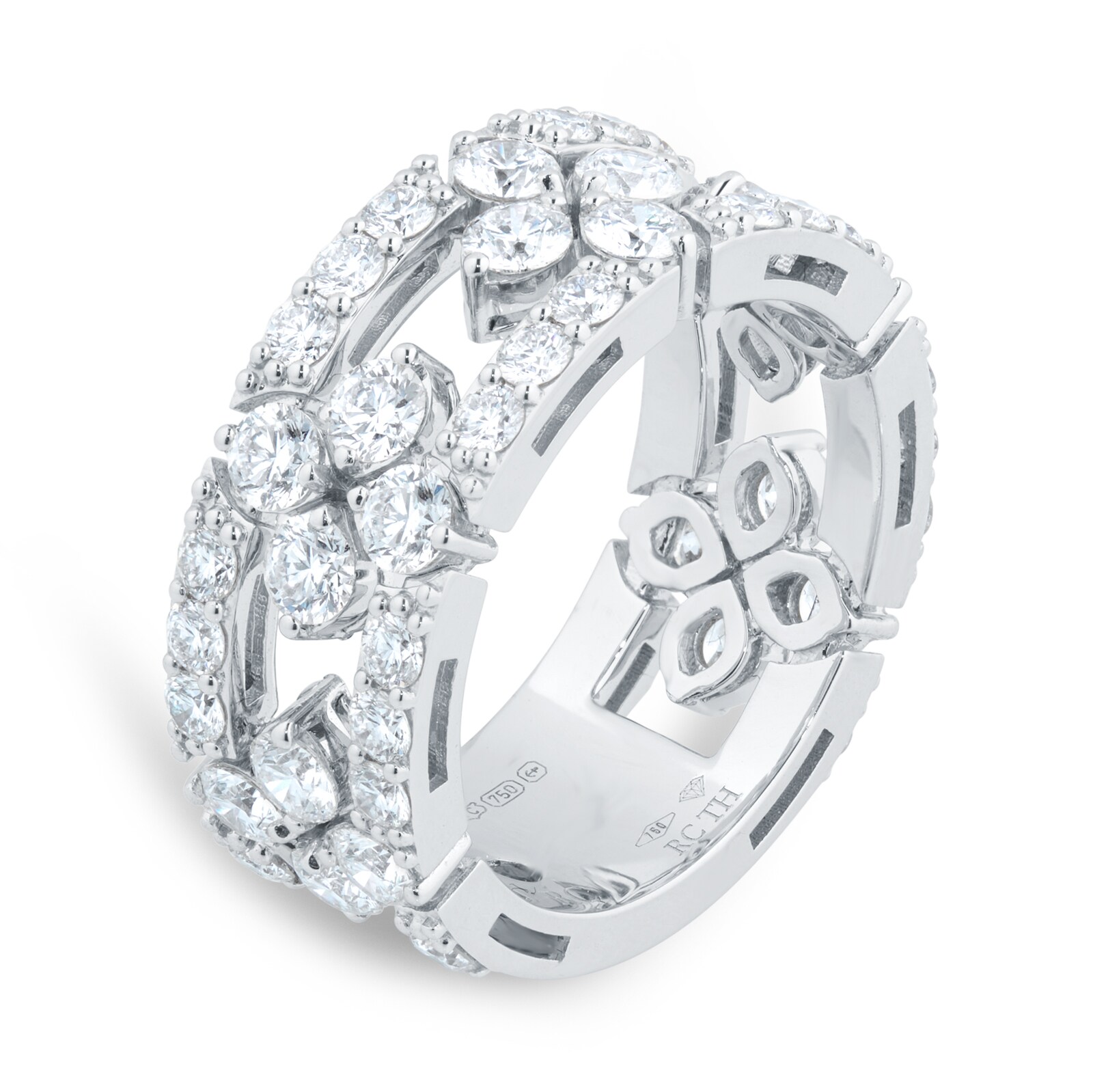 Roberto Coin Love In Verona 18ct White Gold 2.50ct Diamond Ring - Ring Size M