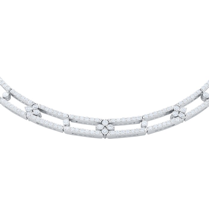 Roberto Coin Love In Verona 18ct White Gold 7.87ct Diamond Necklace