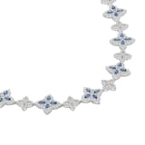 Roberto Coin Diamond Princess 18ct White Gold 5ct Sapphire & 11.12ct Diamond Necklace